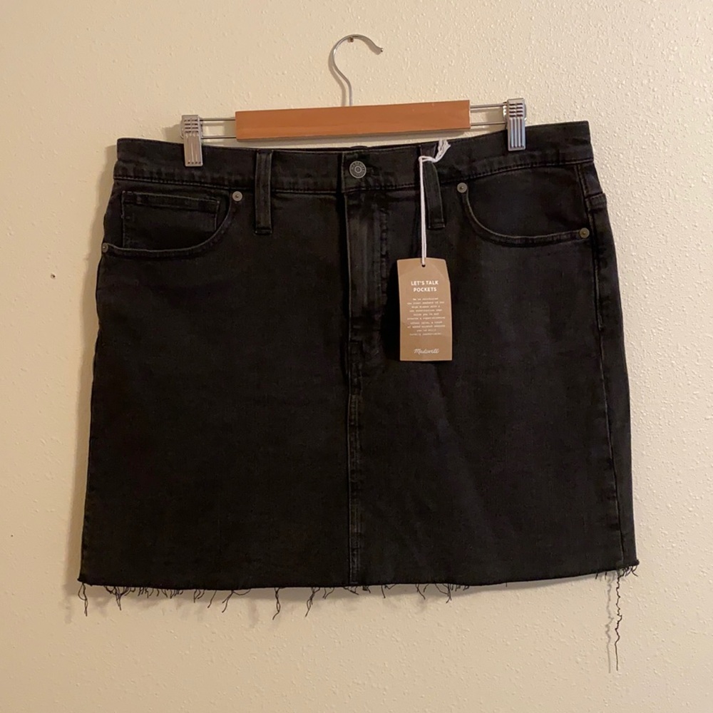 Madewell Black Skirt
